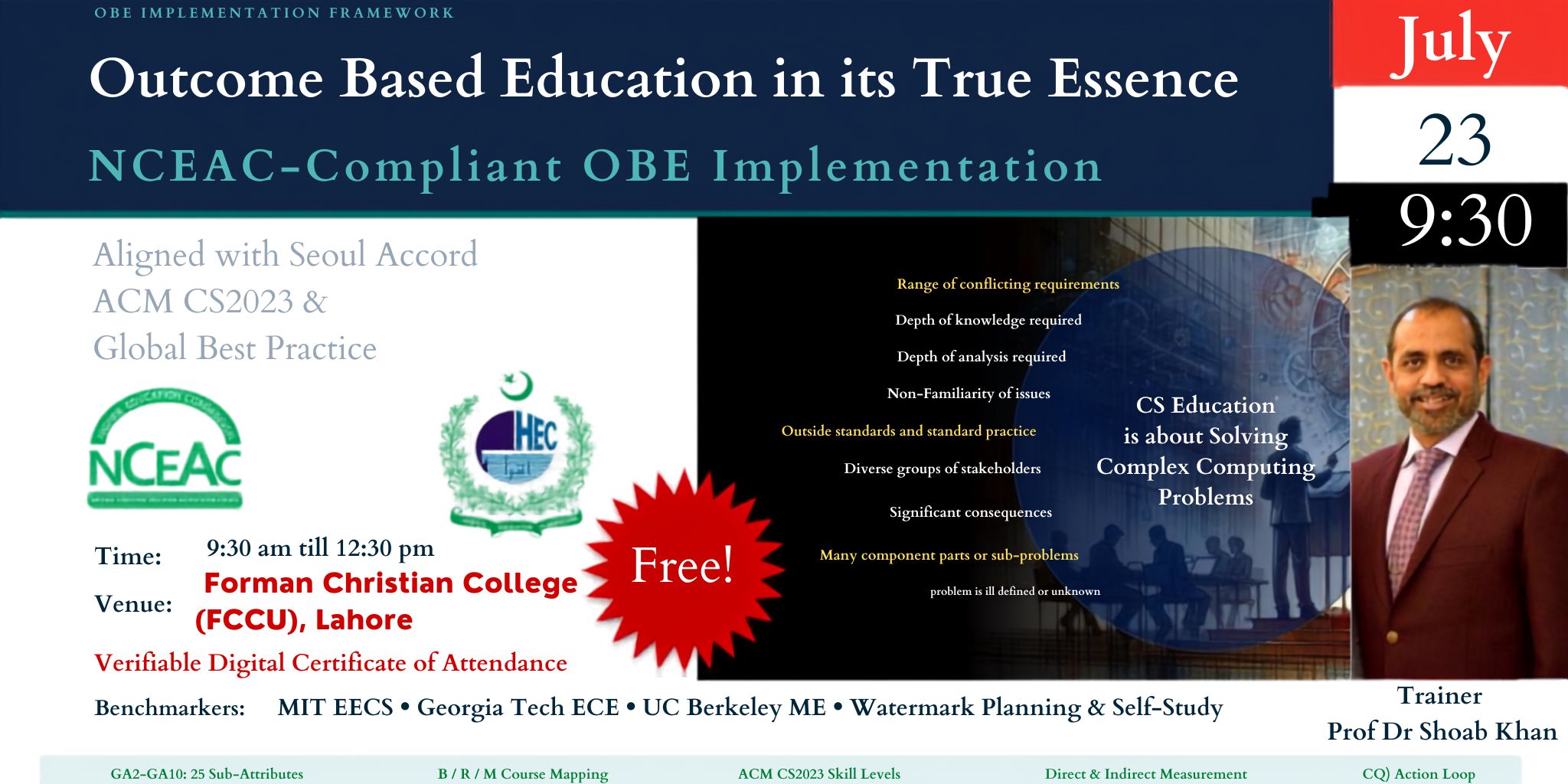 Lahore OBE training 2026